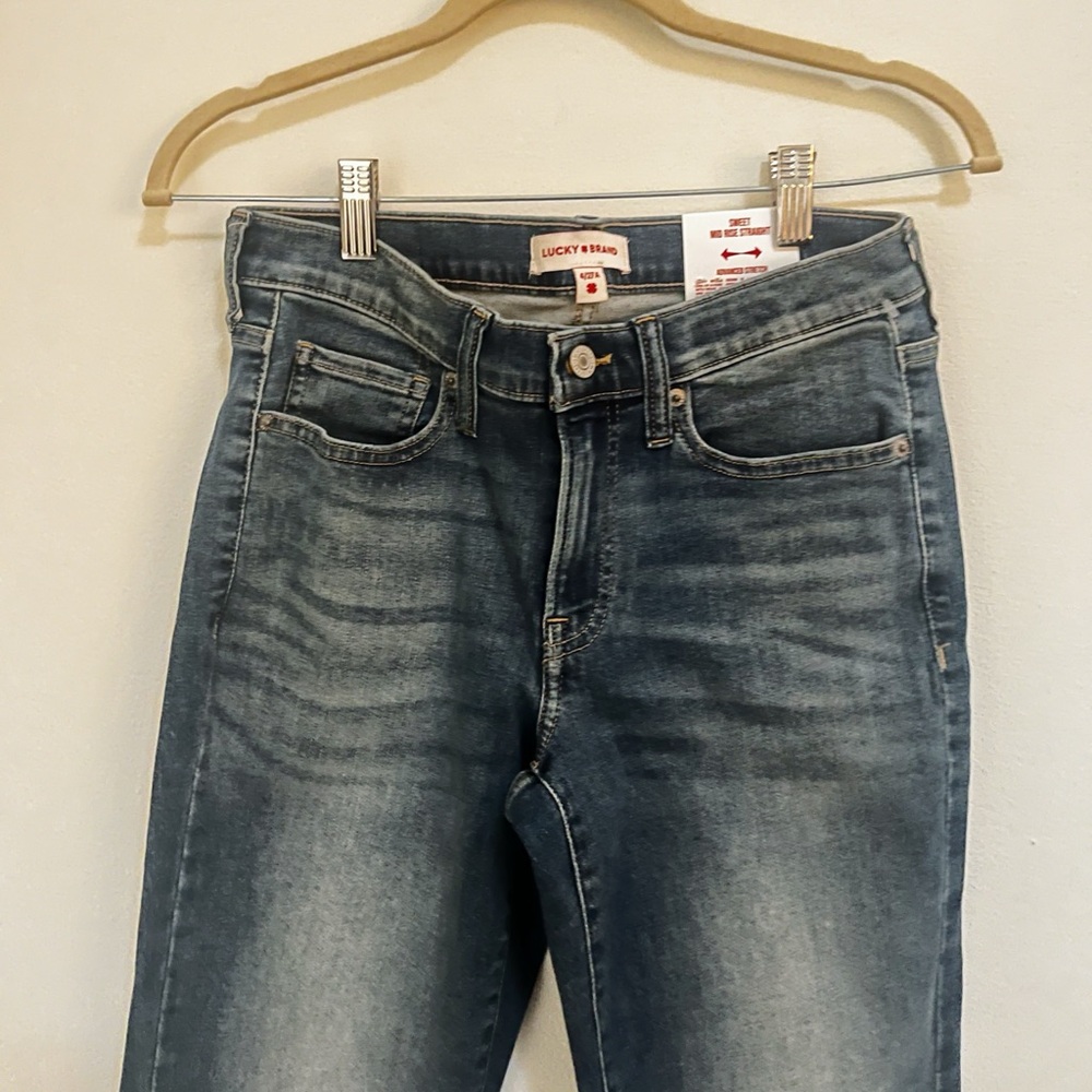 Lucky Brand Sweet Mid Rise Straight Jeans Size 27/4 Ankle Cut